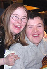 Picture of two adult service users